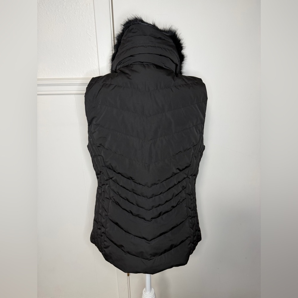 Talbots Black Outerwear with Faux Fur Accent size L - Picture 5 of 9